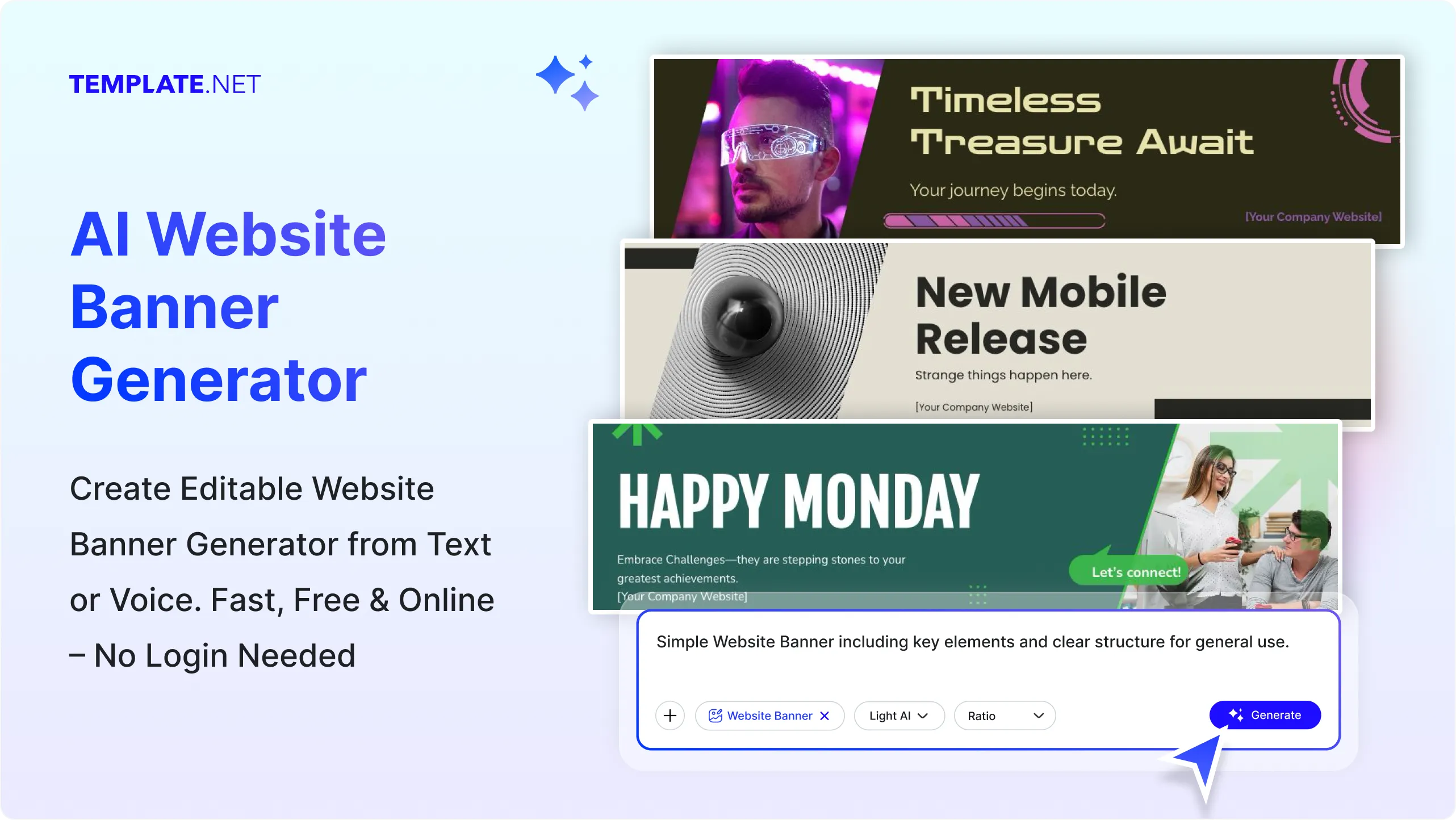Free AI Website Banner Generator, Free Website Banner Maker [ No Signup ]